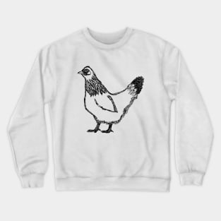 Chicken Hen Hand Drawn Crewneck Sweatshirt